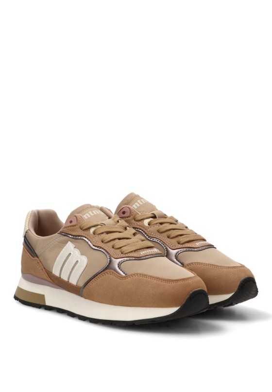Deportivo casual sintético beige para mujer MUSTANG 60113