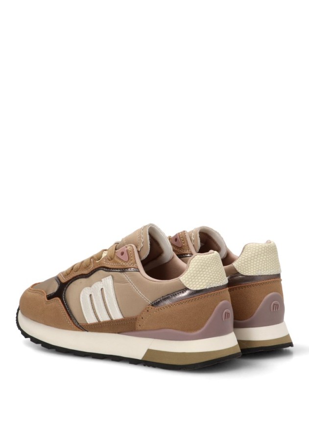 Deportivo casual sintético beige para mujer MUSTANG 60113