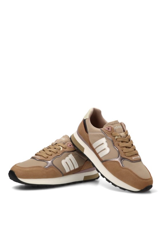 Deportivo casual sintético beige para mujer MUSTANG 60113