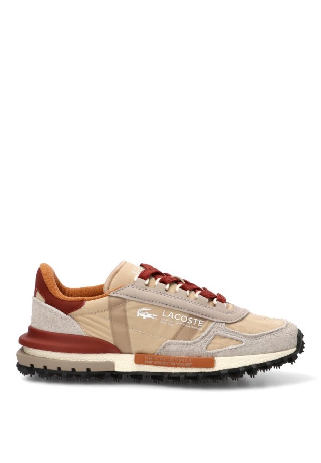 Deportivo en piel taupe de mujer LACOSTE 52SFA0077