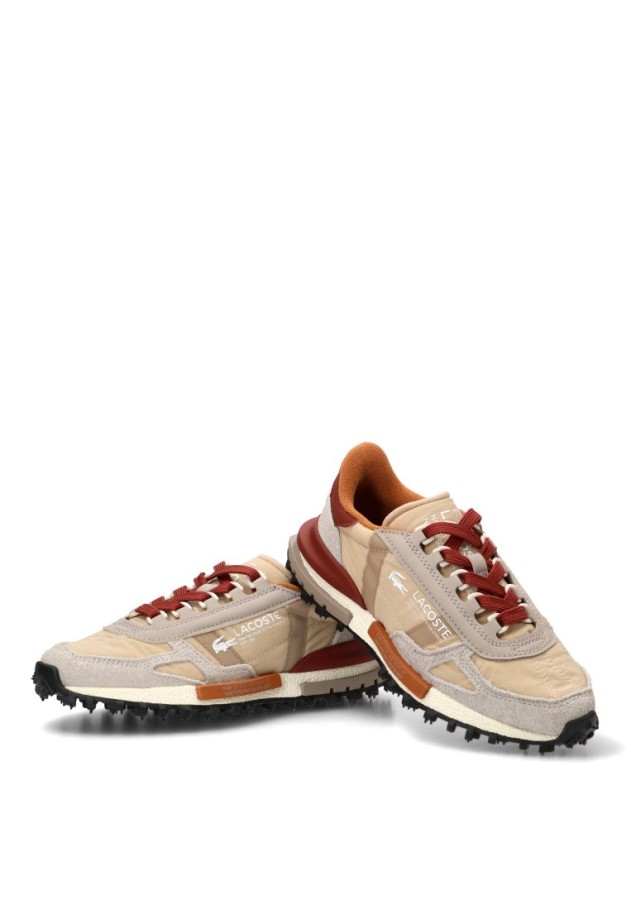 Deportivo en piel taupe de mujer LACOSTE 52SFA0077