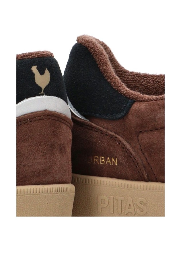 Deportivo café de hombre WALK IN PITAS URBAN en piel