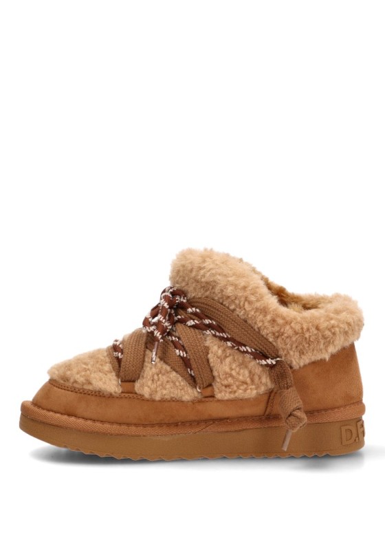 Botín camel con forro de pelo para mujer DR FRANKLIN DFSH426013