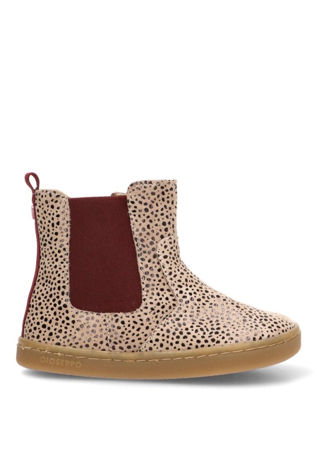Botín chelsea de piel taupe para niña GIOSEPPO 80915