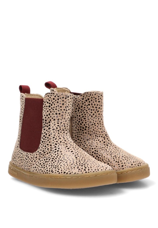 Botín chelsea de piel taupe para niña GIOSEPPO 80915