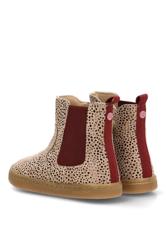 Botín chelsea de piel taupe para niña GIOSEPPO 80915