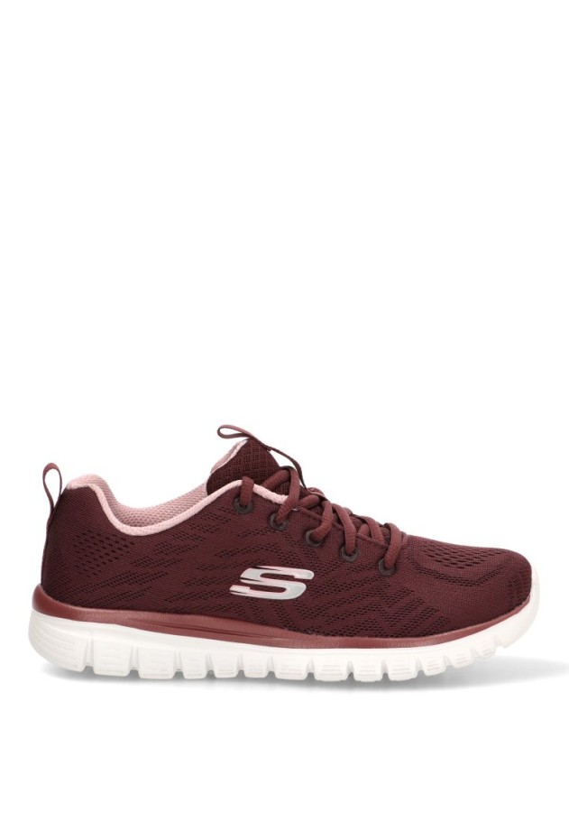 Deportivo burdeos de mujer SKECHERS 12615
