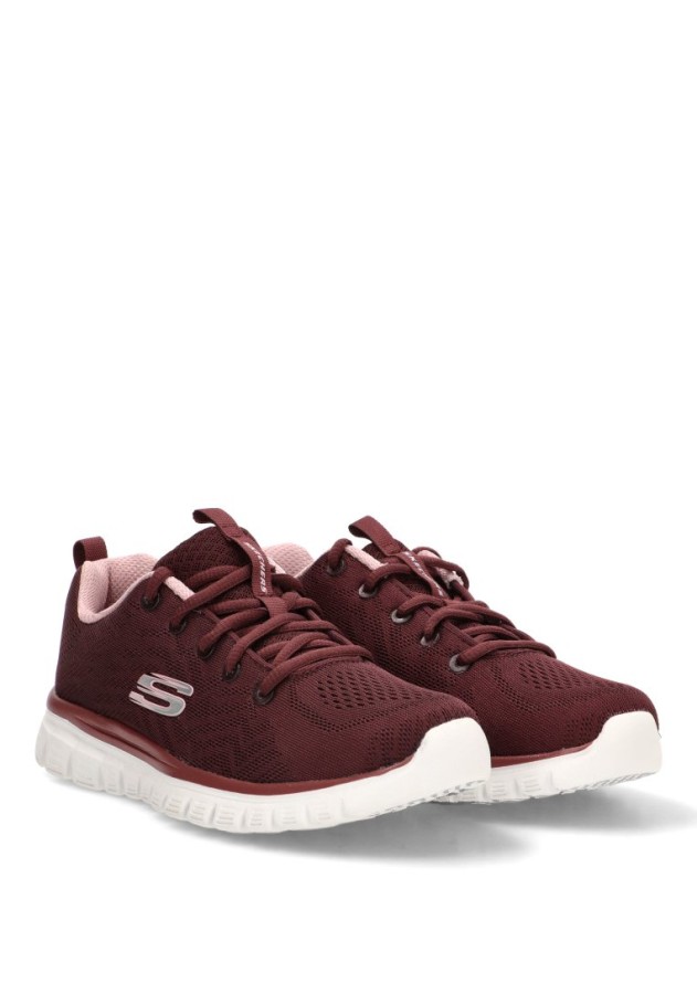 Deportivo burdeos de mujer SKECHERS 12615