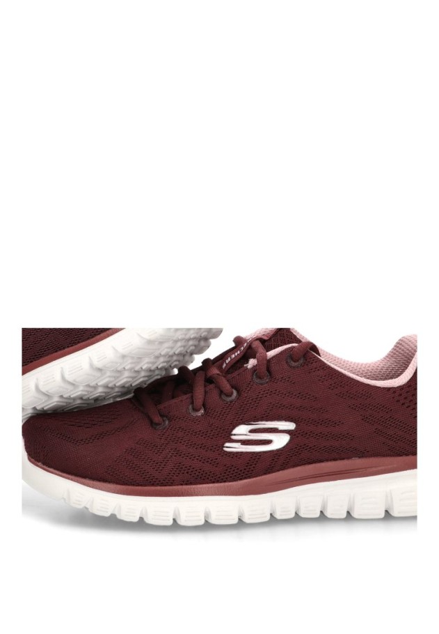 Deportivo burdeos de mujer SKECHERS 12615