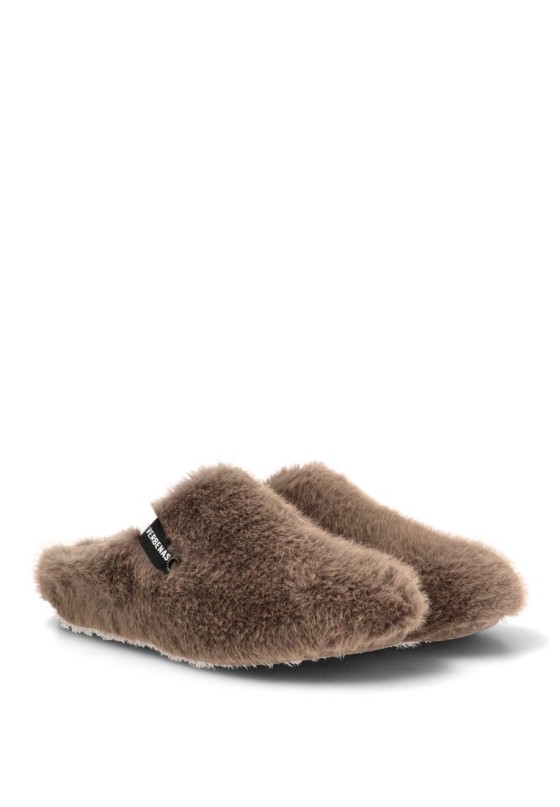 Zapatillas de casa taupe de mujer VERBENAS YORK BUDAPEST