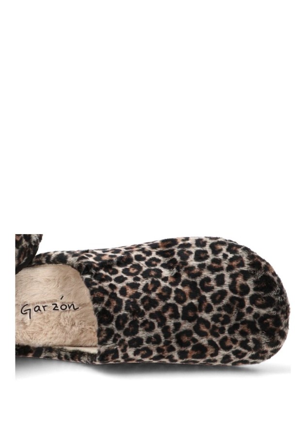 Zapatillas de casa leopardo para mujer GARZON 15300