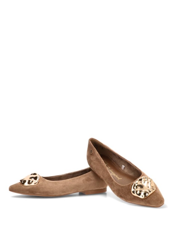 Bailarina con punta y suela plana de mujer XTI 146236