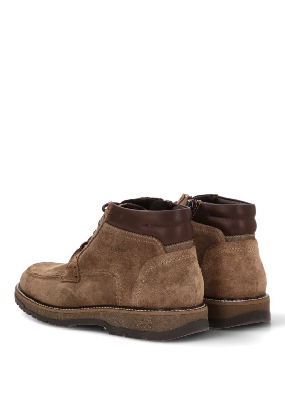Botín piel taupe con suela plana de hombre FLUCHOS F2325