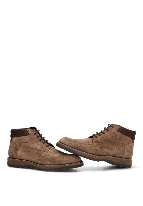 Botín piel taupe con suela plana de hombre FLUCHOS F2325