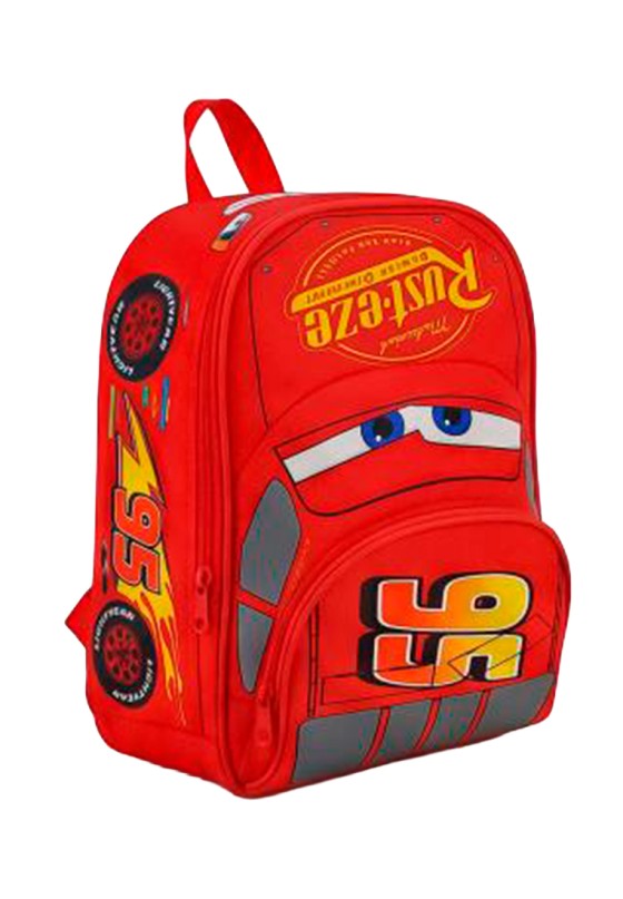 Mochila bolso colegial roja de material sintético para niño Luna Collection modelo 2100006536