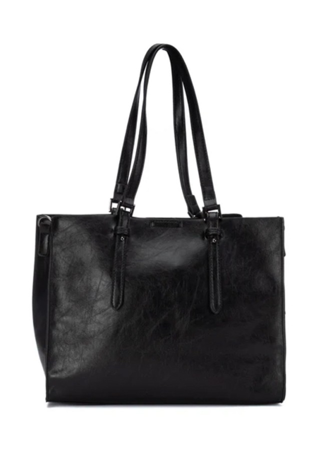 Bolso negro sintético de mujer XTI 184660