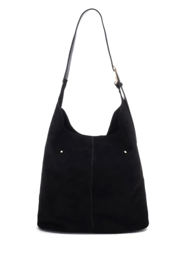 Bolso de mujer XTI 184693 en antelina negra