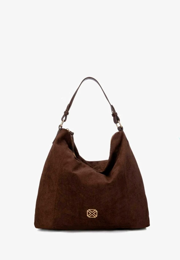 Bolso antelina marrón de mujer XTI 184709