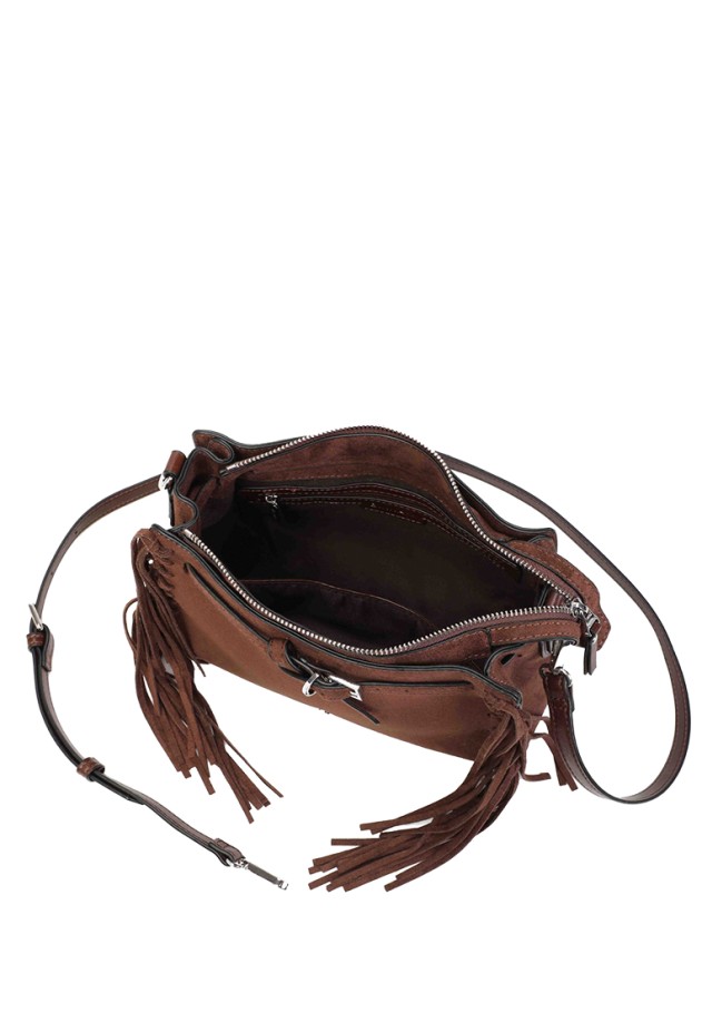 Bolso bandolera marrón de mujer BINNARI 21201
