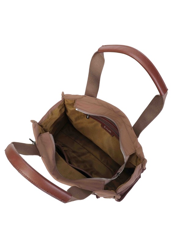 Bolso shopper taupe de mujer BINNARI 21300