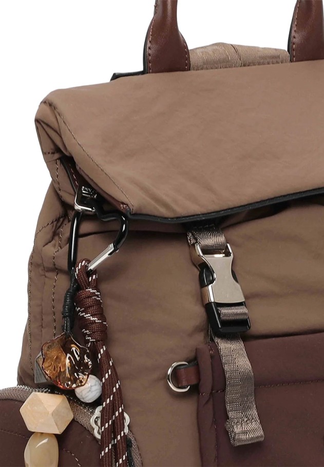 Mochila bolso BINNARI 21301 taupe sintético para mujer