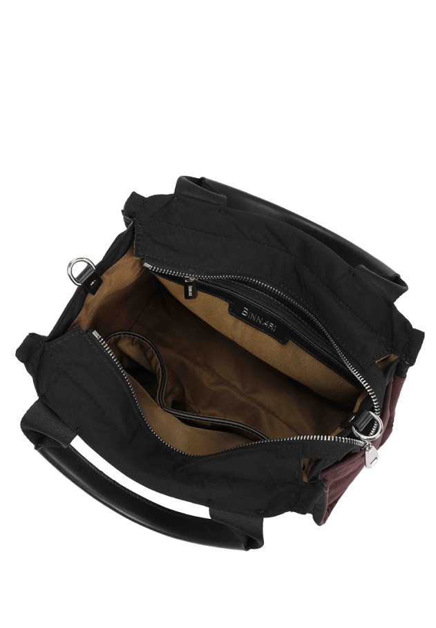 Bolso de mano negro sintético BINNARI 21303 para mujer