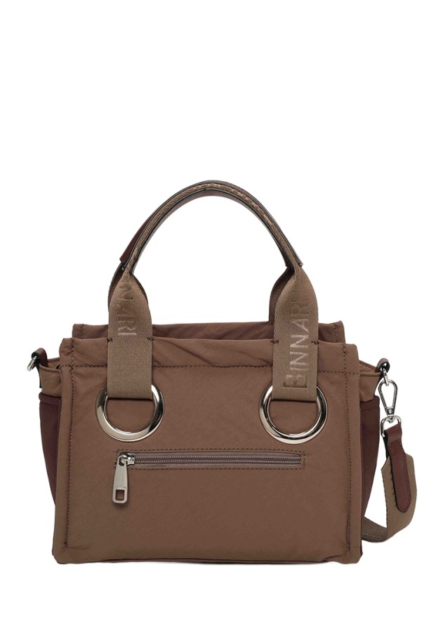 Bolso de mano sintético taupe para mujer BINNARI 21303