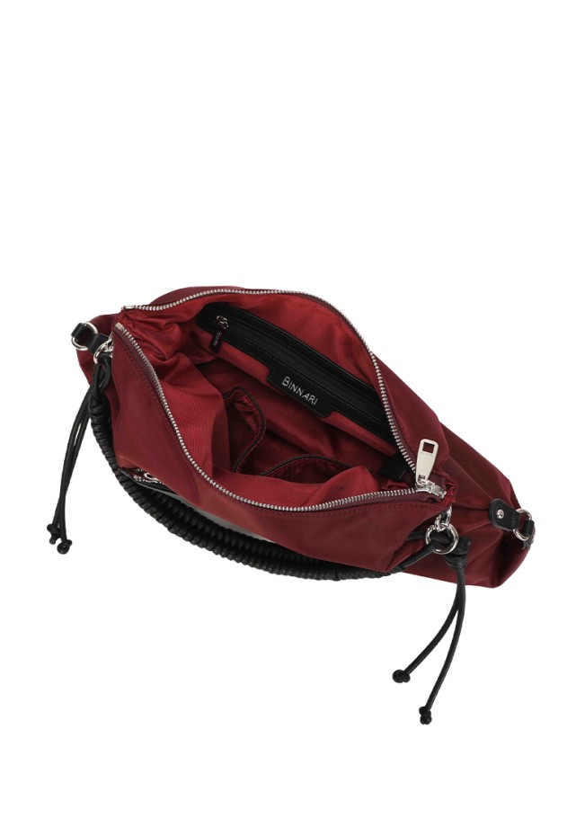 Bolso de hombro burdeos sintético BINNARI 21351 para mujer
