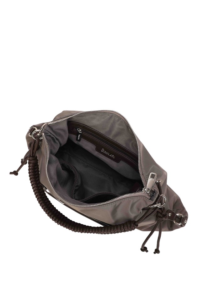 Bolso de hombro taupe sintético para mujer BINNARI 21351