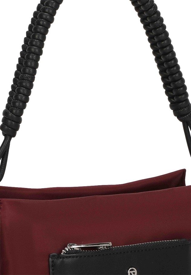 Bolso bandolera pequeño burdeos de mujer BINNARI 21352