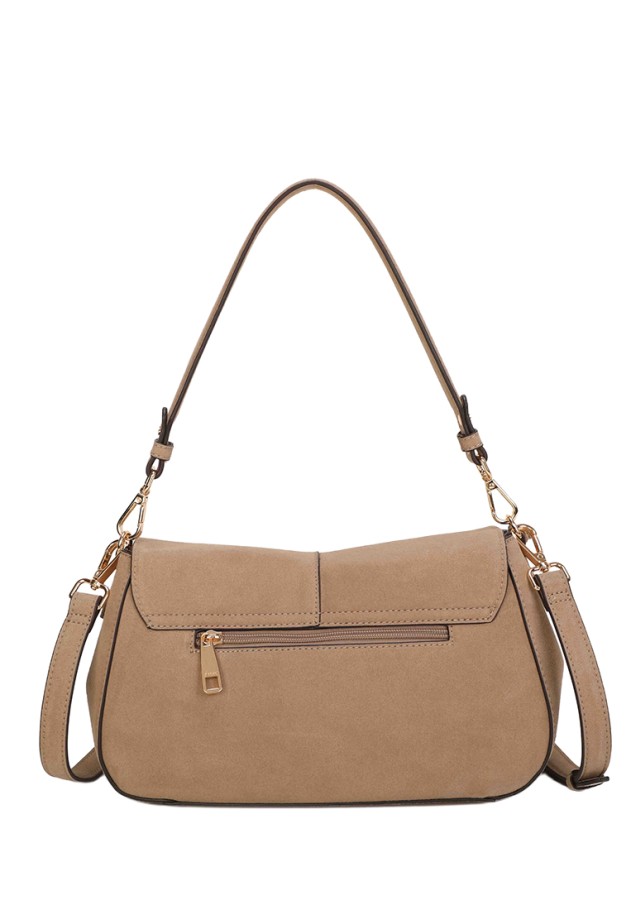 Bolso taupe de mujer BINNARI 21392