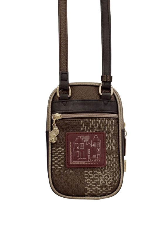 Bolso bandolera pequeño beige de mujer ANEKKE 43703-907