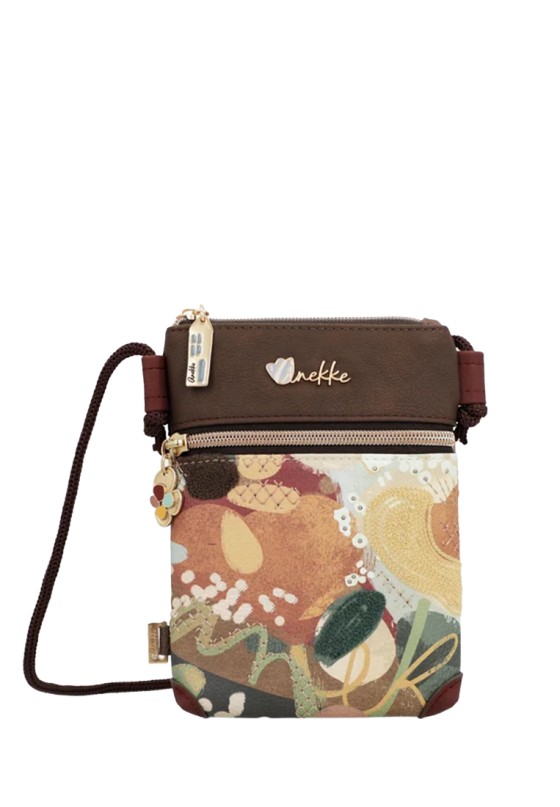 Bolso bandolera pequeño marrón de mujer ANEKKE 43713-904