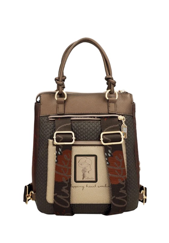 Bolso shopper marrón sintético ANEKKE 43715-288 para mujer