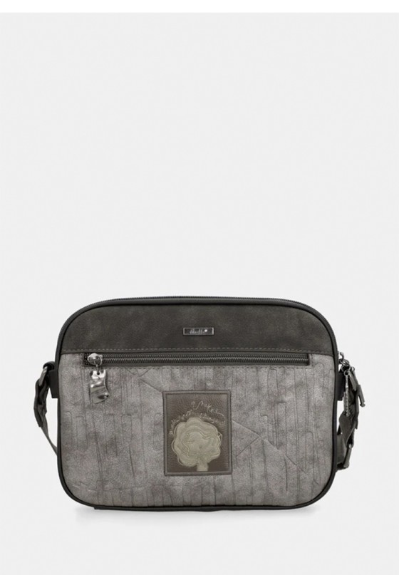 Bolso bandolera pequeño gris sintético para mujer ANEKKE 43813-547