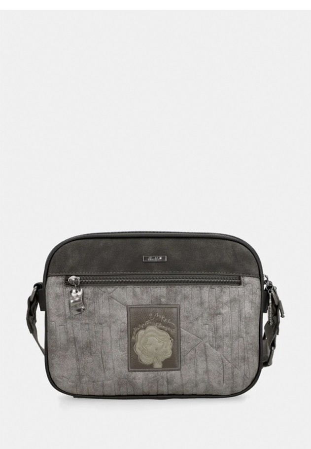 Bolso bandolera pequeño gris sintético para mujer ANEKKE 43813-547