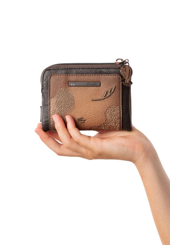 Monedero mediano de mujer en color cuero ANEKKE 43829-910