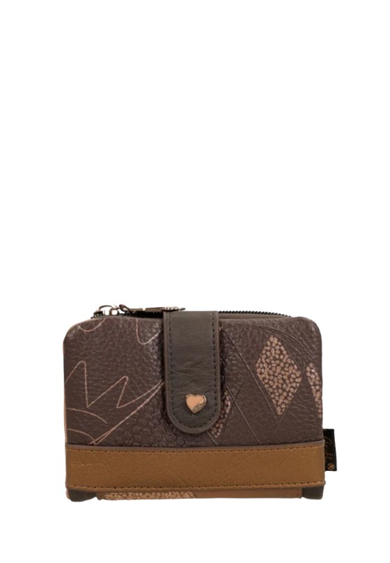 Monedero mediano de mujer en color cuero ANEKKE 43829-910