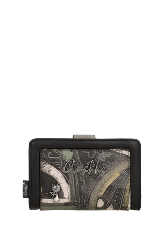 Monedero mediano gris sintético para mujer ANEKKE 43819-902