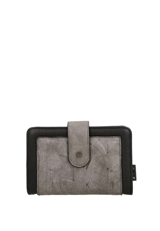 Monedero mediano gris sintético para mujer ANEKKE 43819-902