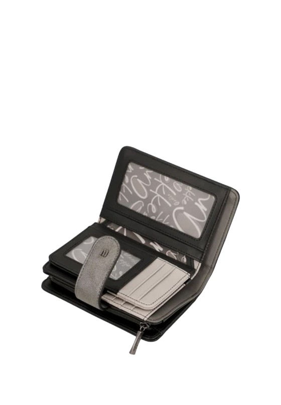 Monedero mediano gris sintético para mujer ANEKKE 43819-902