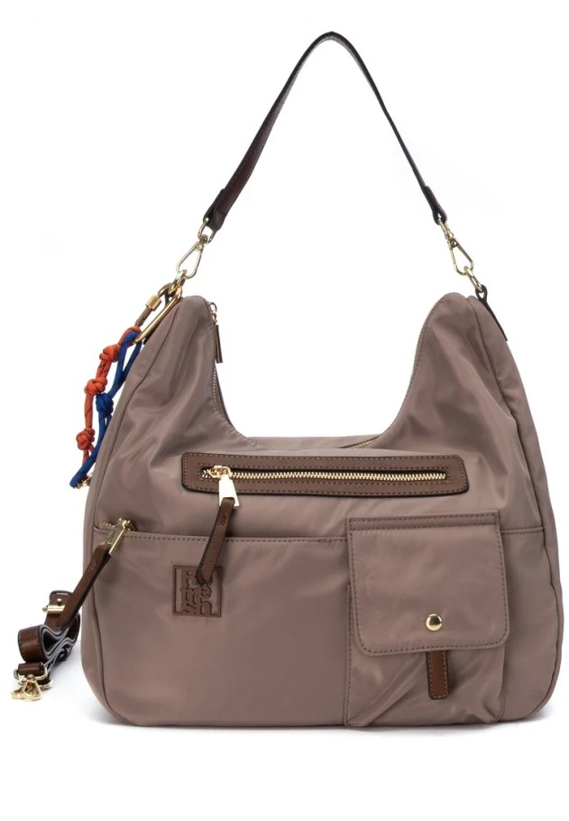 Bolso de hombro taupe de mujer REFRESH 183445