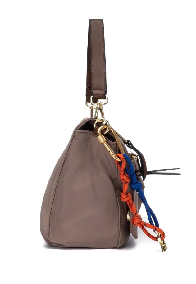 Bolso bandolera pequeño taupe para mujer REFRESH 183443