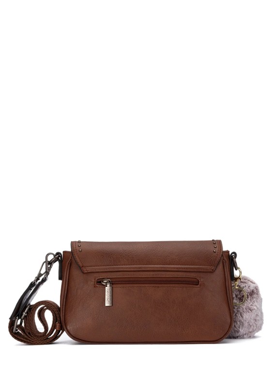 Bolso bandolera pequeño de mujer en color camel REFRESH 183439