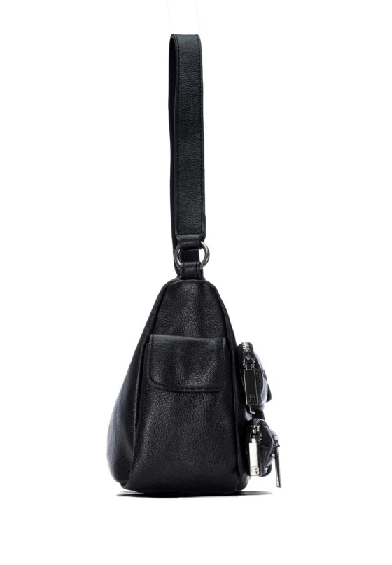 Bolso de hombro negro sintético REFRESH 183432 para mujer