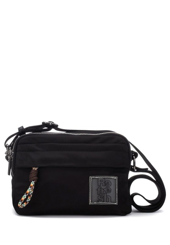 Bolso bandolera pequeño negro de mujer REFRESH 183449