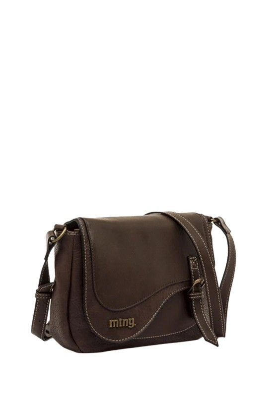 Bolso bandolera pequeña ELORA café de mujer MUSTANG