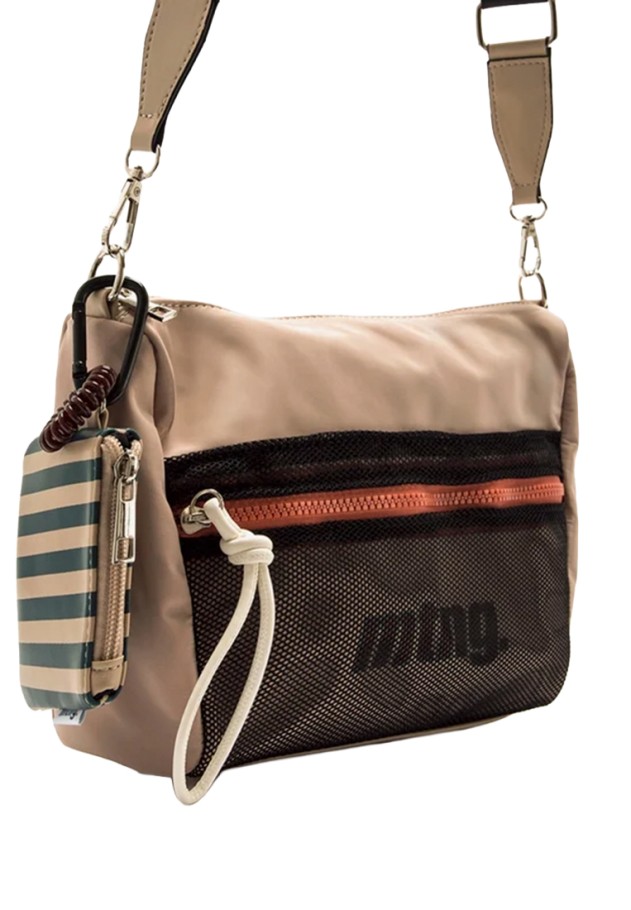 Bolso bandolera pequeña en color arena para mujer MUSTANG modelo DIA