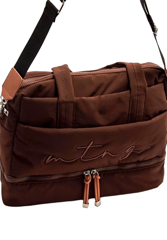 Bolso bowling sport ANSU café para mujer MUSTANG