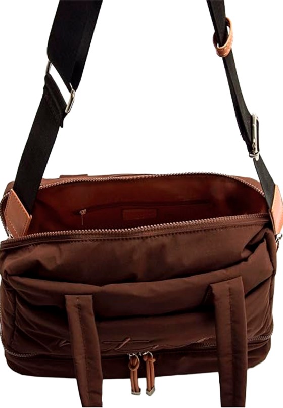 Bolso bowling sport ANSU café para mujer MUSTANG